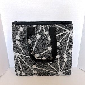 Interface Premium Carpet Recycled Tote grey black white NWOT